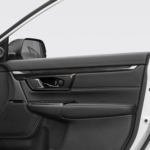 Image of Car Inner Door Strips Decals for Honda CR-V 2017 2018 2019 2020 2021 2022 Accessories CRV ABS Carbon Fiber Interior Stickers