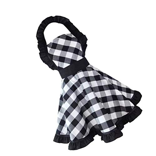 Tablier cuisine de cuisson au jardinage léger pliable en coton noir