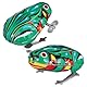 Frosch Spiel Aufziehspielzeug, 2 Stück Blechspielzeug Zum Aufziehen -Uhrwerk Spielzeug Frosch Springen, Eisen Kunst Retro Springende Frösche Spaß Spielzeug für Geschenktütenfüller