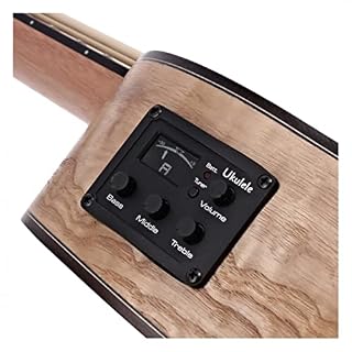 Hartwood Sonata Electric Bass Ukulele – Saule frisé - Les Beatles, Paul McCartney, John Lennon, RIngo Starr, George Harrison Hartwood Sonata Electric Bass Ukulele - Saule frisé – Image 3