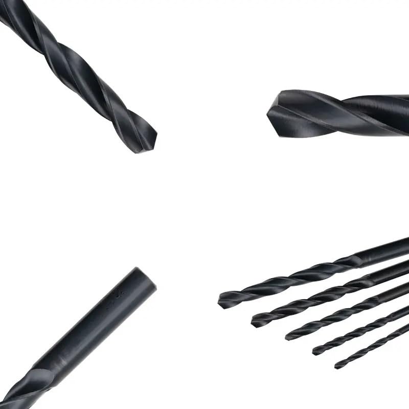 5 sztuk/10 sztuk 1mm-14mm 17.5mm HSS wiertło kręte z prostym chwytem czarne powlekane użycie maszynowe lub narzędzia ręczne(5PCS,10mm)