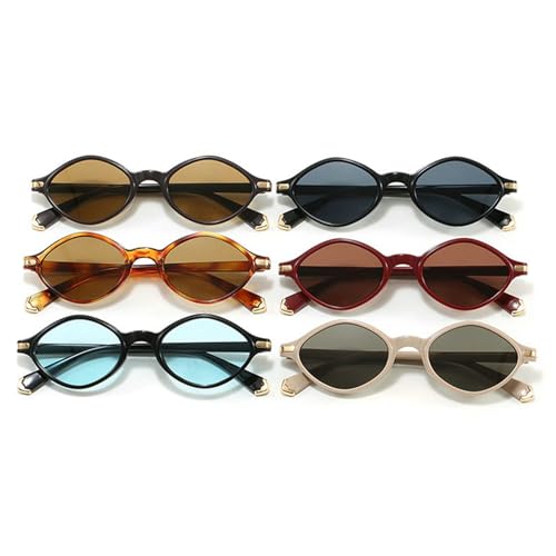 COTIA Vintage Oval Sunglasses for Men Women Classic Small Oval Polygon Style Sun Glasses Outdoor Casual Eyewear3