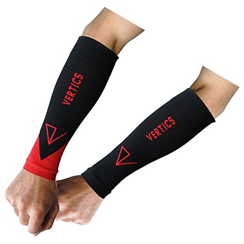 Manchons de baseball noir/rouge III contre la fatigue musculaire de l'avant-bras 32-36 cm