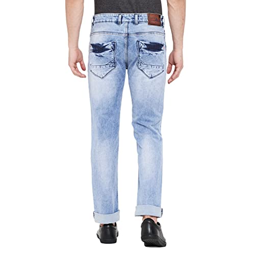 Image of Duke Men's Slim Jeans (SDD5082 L.Blue 30