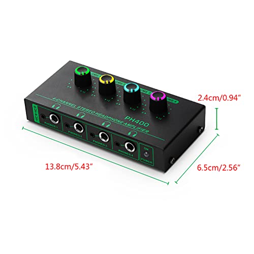 Amplificateur de sortie écouteur splitter 4 canaux stéréo DC 5V - 5