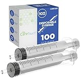 Care Touch 10ml Syringe with Luer Slip Tip - 100 Sterile Syringes – No Needle Great for Dispensing Oral Medicine and Home Care