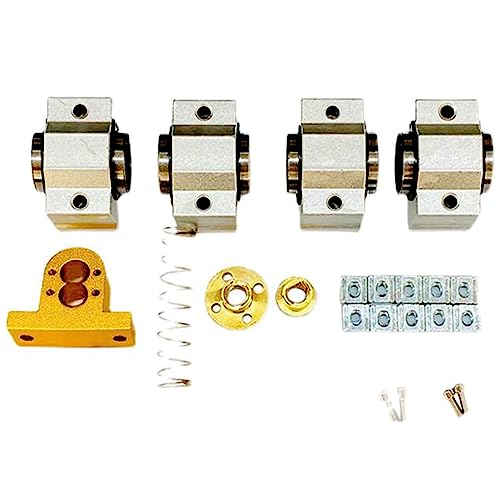 Kit axe X CNC 3018plus en aluminium rigide avec bloc SCS12VUU