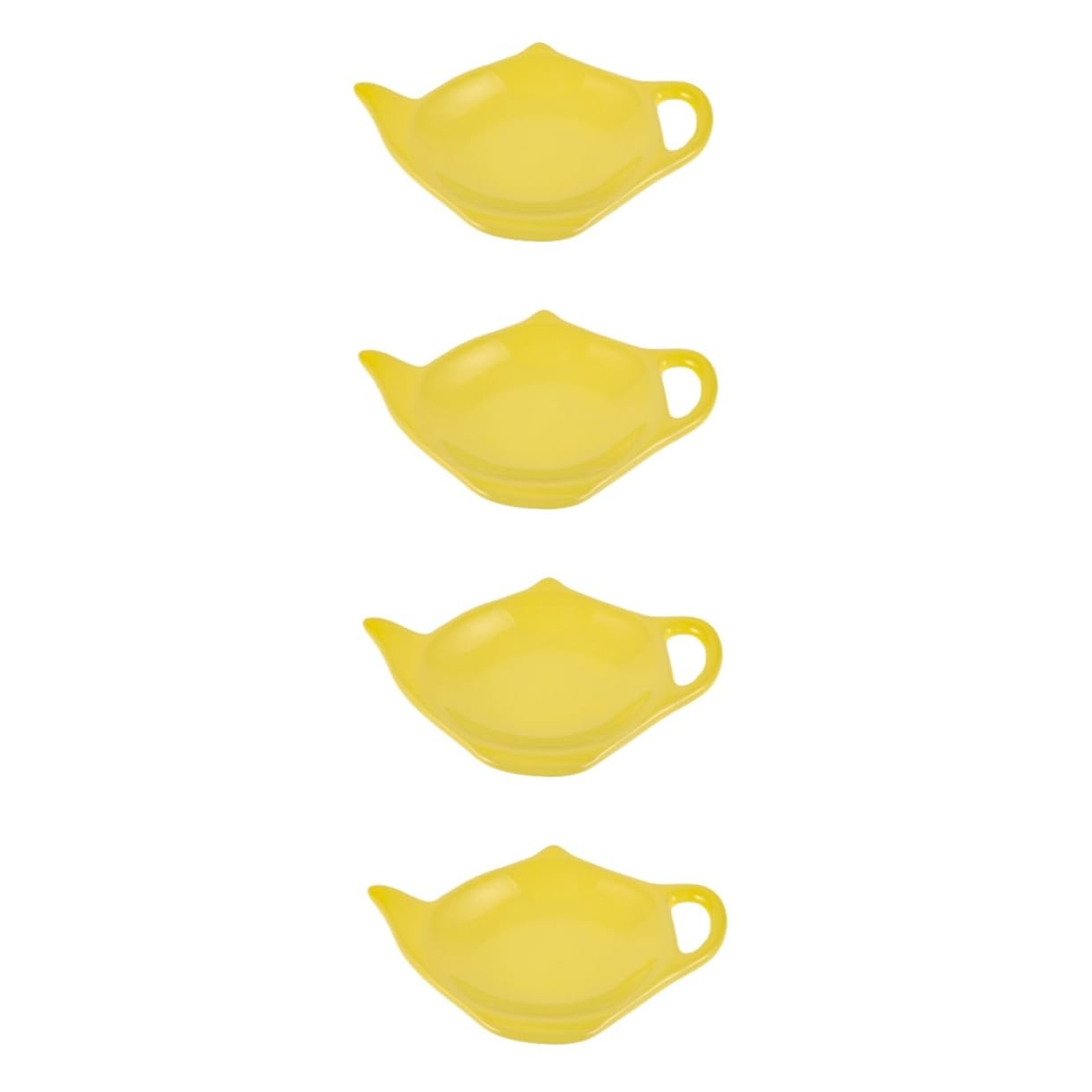 DECHOUS 4 Eleganti Contenitori Per Bustine Di Tè in Ceramica Con Design A Teiera Ideali Per Intingere La Salsa Del Tè.