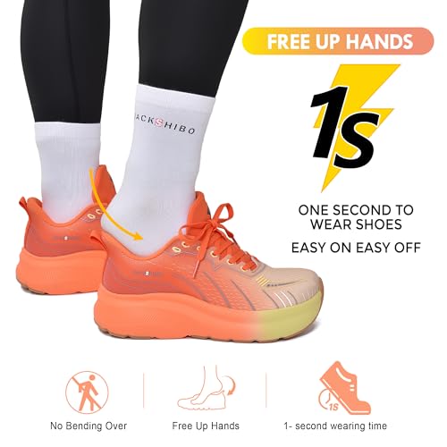 Image of JACKSHIBO Wide Toe Box Shoes Men Arch Support Slip On Zero Drop Sneakers | Slip in, Orthopedic Plantar Fasciitis, Running Walking Athletic, Tennis Workout Gym, Hands Free, Width, Thick Cushion Sole