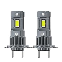 MGCOKINILY Halogen Auto Lampen H7, 300% Helligkeit als Halogenlampen 11000LM 6000K Kaltes Weiß,1:1 Mini-Größe, 2 Stüc (H7, 6000K)