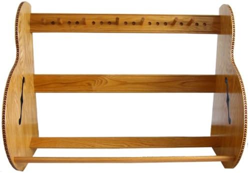 Standard Single Guitar Case Storage Rack Red Oak Stain