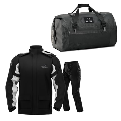 Bolsa para motocicleta IRON JIA'S 30L y traje de lluvia XXL miniatura 1