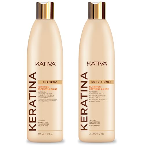 KATIVA Keratin Shampoo and Conditioner Pack