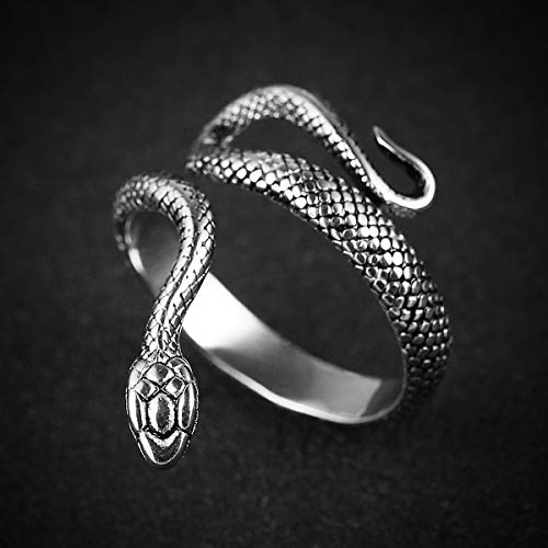 Bague serpent gothique idéale pour affirmer votre look en soirée rock - 4