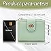 AdiStylinno Women Wallet, PU Leather Bifold Wallet for Women, Fashion Zipper Pocket Wallet Card Holder with Lock Buckle (Green)