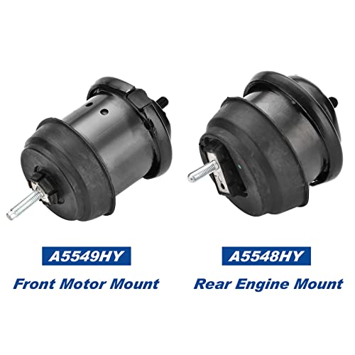 4Pcs Engine Motor Transmission Mount Kit Compatible With Gmc Acadia/Saturn Outlook 3.6L 2009-2016 Buick Enclave Chevrolet Traverse 3.6L 2009-2017 Auto Transmission Motor Mount Replace A5444 A5458Hy #TOP1