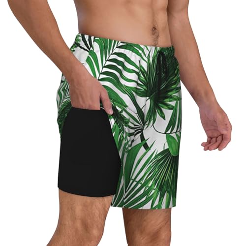 Pantalones cortos transpirables Palm Tree de secado rápido para surf y deporte 3