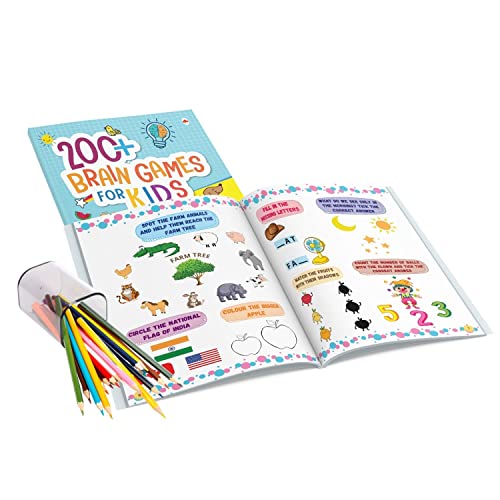 Brain Boosting Activity Book for Kids - 200+ Activities for Age 3+