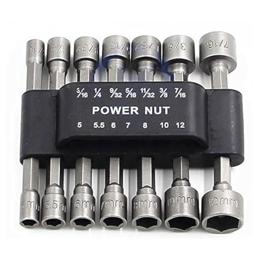 PANOVO (14pcs Power Nuts Driver Drill Bit Tools Set Metric Socket Wrench Screw 1/4'' Driver Hex Keys