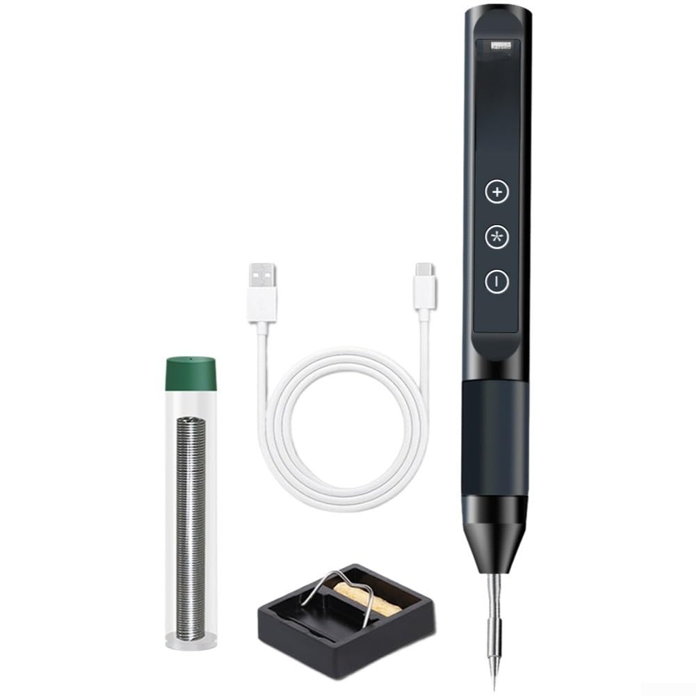 Fer à souder à affichage numérique portable 9V USB-C 3 pointes