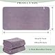 KinHwa 2er Pack Mikrofaser Handtuch, Mikrofaser Handtuch Haare, Flauschiges Mikrofaser Badetuch, Microfaser Handtücher für die Haare,Weich &Saugstark Duschtücher 50x100cm, Violett