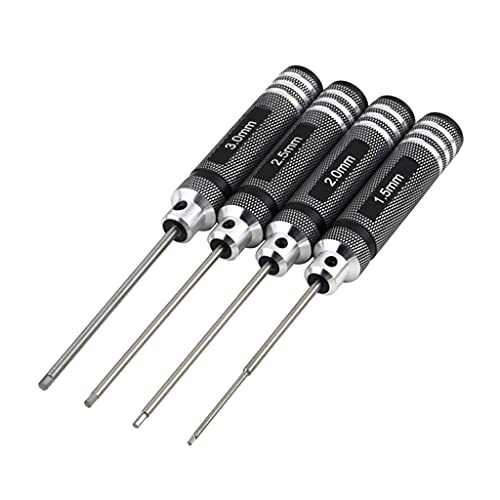 4 ピース/セット六角ドライバー H1.5 ミリメートル/2.0 /2.5 /3.0 ミリメートル六角ドライバー模型飛行機ハンドツールドライバービットセット信念