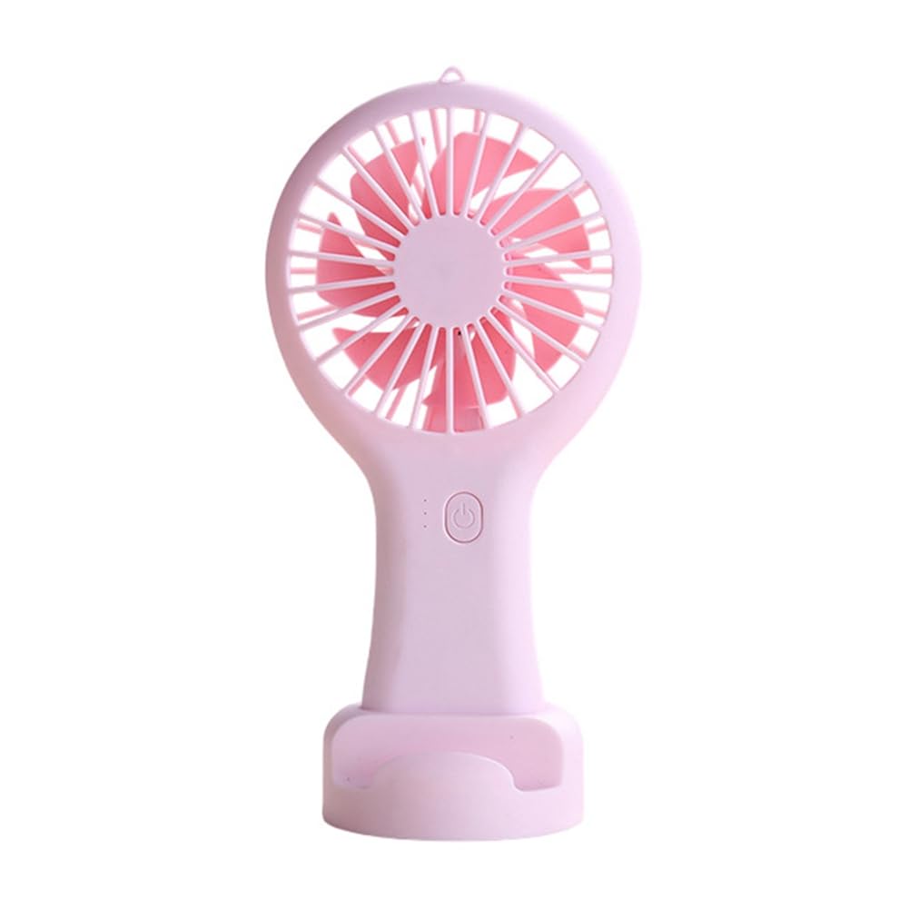 CTRLZS Pink Portable Mini Handheld Fan USB Rechargeable Fan for Dormitory Student Gift Long Endurance