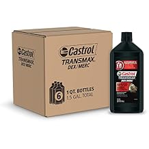 Castrol Transmax DEX/MERC Automatic Transmission Fluid, 1 Quart, Pack of 6