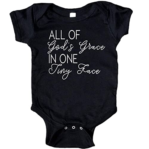 All of God's Grace in One Tiny Face Baby Romper Bodysuit Infant Baby Clothes