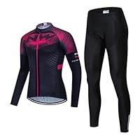 Completo Ciclismo Invernale Uomo - Maglia E Pantaloni Imbottiti, Traspirante, Anti-Vento, Con Gel Pad - Foto 10