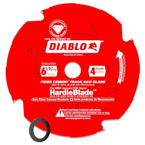 Diablo Track Saw Blade for JamesHardie and Fiber Cement - 6-1/2" Diameter