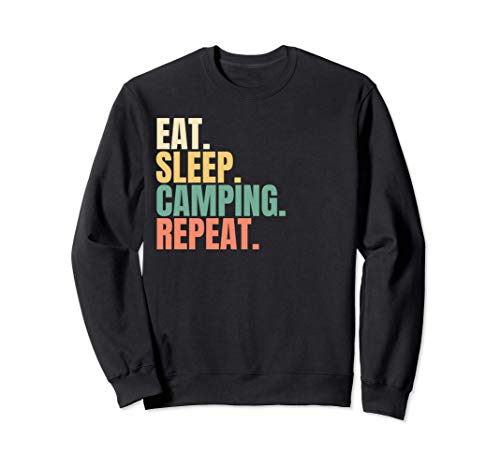 Eat Sleep Camping Repeat Sudadera