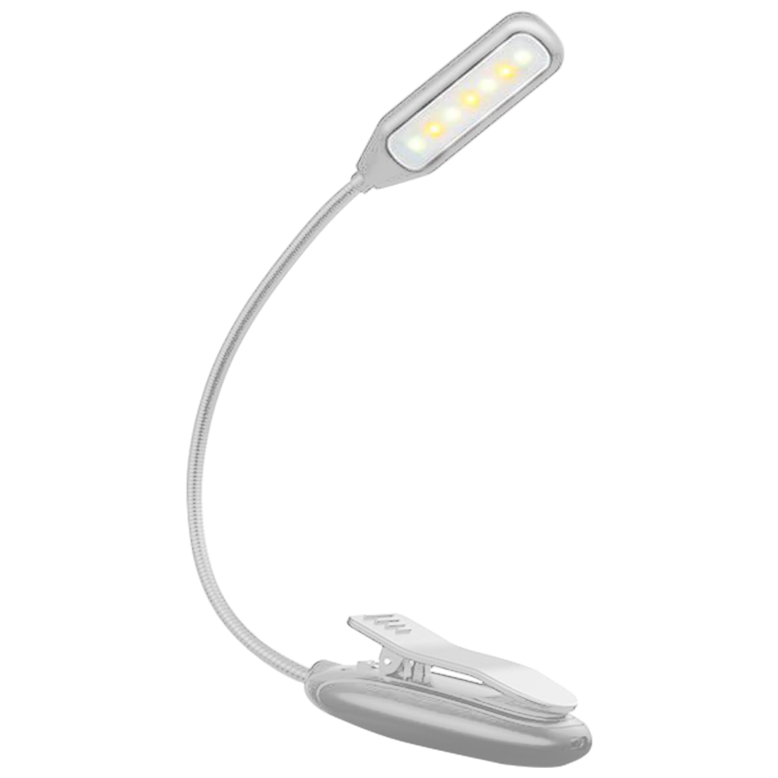 YYYEYUAN Reading Lamp, Upgrades LED Book Light, Stepless Dimming Light Long Service Rechargeable Clip On Reading Lamp 120mm for Bed Readers