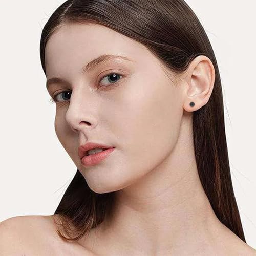Pendientes de bola de titanio hipoalergénicos ZDE de 3 a 6 mm 4