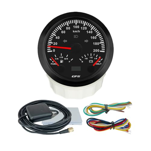 Velocímetro GPS 3 en 1 con odómetro e indicador de nivel de combustible 12V 5