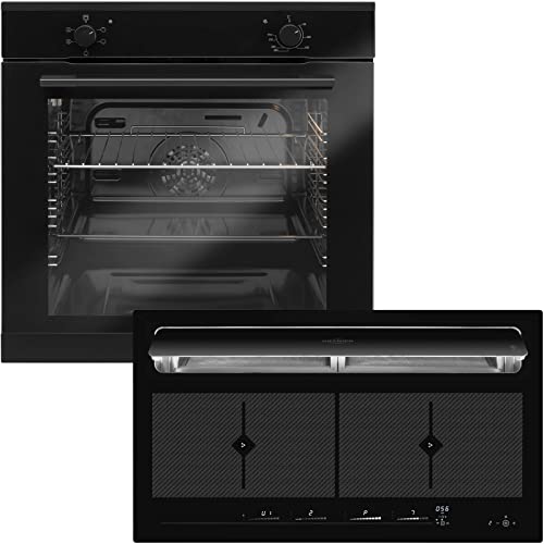 Oranier autarkes Backofen-Set Flächeninduktion Kochfeld KFL 2094 bc Abluft Dunstabzug & Einbaubackofen EBS 9911