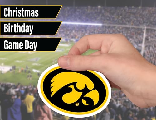 Image of Iowa Hawkeyes Stickers Decals Car Vinyl Water Bottle University Gifts 14 Pc