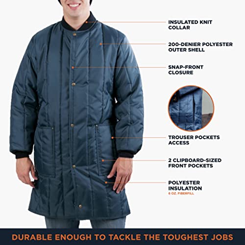 RefrigiWear Econo-Tuff Lightweight Warm Fiberfill Insulated Frock Liner Workwear Coat3