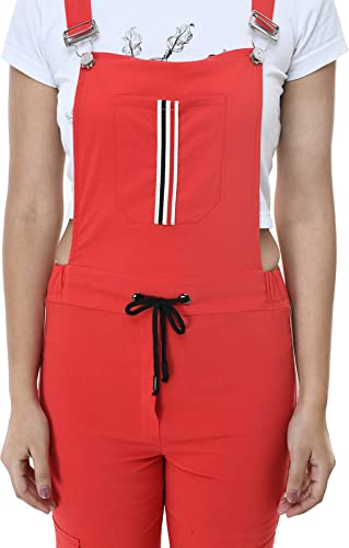 FELLAMO Girls cotton designer dungaree without top-48 Red 15-16 Years 2