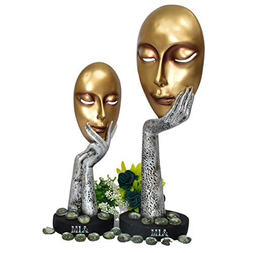 MODERN INDIAN ART Lady Face Statue Sculpture Creative Resumen De Diseño Estatuilla para El Hogar Decorativo Cover
