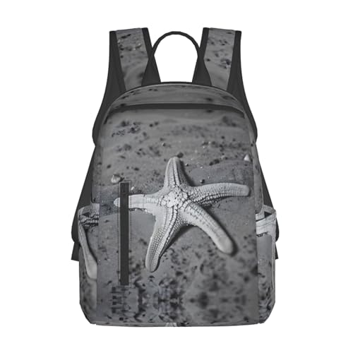 Sac à dos léger d'été motif étoile de mer pour voyage et camping