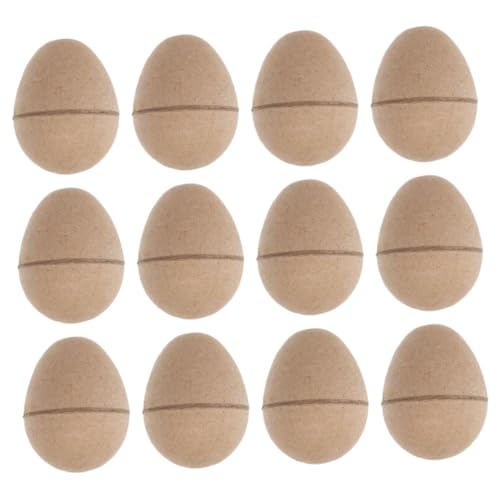 DECOMELODY Papiereier 12 Stück zum Bemalen