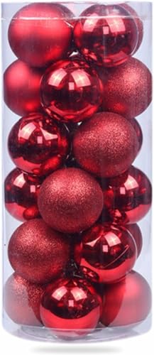 Christmas Baubles Mini Christmas Tree Ball Decorations Ornaments Balls Pendants 4cm Shatterproof Hanging Bauble Set for Xmas 10 pc Red Christmas Baubles Mini Christmas Tree Ball Decorations Ornaments Balls Pendants 4cm Shatterproof Hanging Bauble Set for Xmas 10 pc Red
