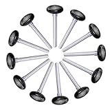 sourcing map 12 Stück Garagentorrollen, 2 Nylonrolle für 2 Garagenbahn, 4,25 Stiel, 8 Kugellager versiegelt, für gewerbliche und private Garagentore, schwarz