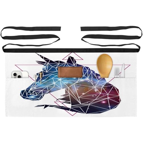 Tablier de chef multicolore avec poches pour service de bar et bistrot - 2
