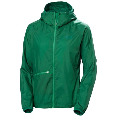 Helly-Hansen Rapide Insulator Wind Jacket for Women - Versatile Athletic-Shell Coat, Lightweight & Windproof, 405 Evergreen - M