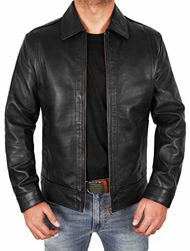 Mens Leather Jacket - Real Lambskin Classic Vintage Style Leather Jackets For Men Brown Leather Jacket for Mens3