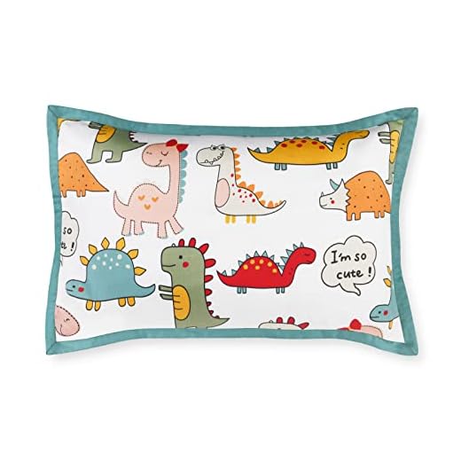 Vicloon Taie d'oreiller Bébé,Taie d'oreiller Bébé 40x60 Tête Animal 100 % Pur Coton Fermeture à Rabat Lavable en Machine pour Oreiller de Berceau D’Enfant