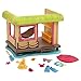 Li’l Woodzeez 15-teiliges Set Tiki Strandhütte mit Zubehör – Hängematte, Surfbrett, Sandburg, Ukulele und mehr – Spielzeug für Kinder ab 3 Jahren