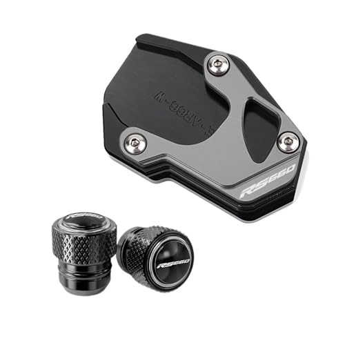 Extension béquille latérale Aprilia RS660 2021-2024 en alu premium gris